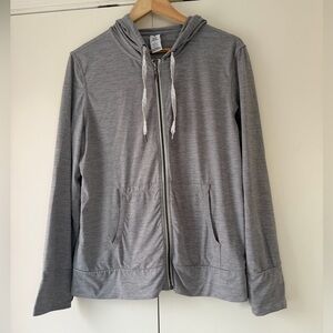 Soft Gray Zip Up Hoodie